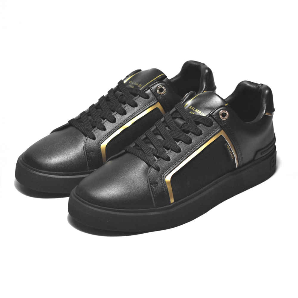 Balmain B-Court Black Monogram Premium Sneakers-2