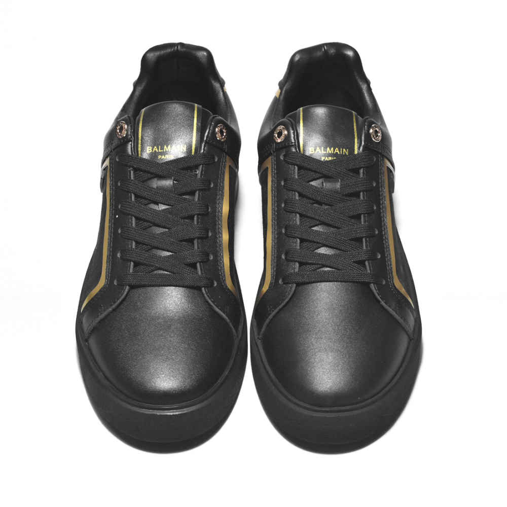 Balmain B-Court Black Monogram Premium Sneakers-3