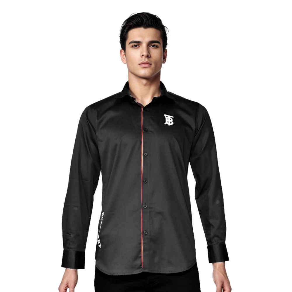 Burberry TB Print Black Premium Shirt-6