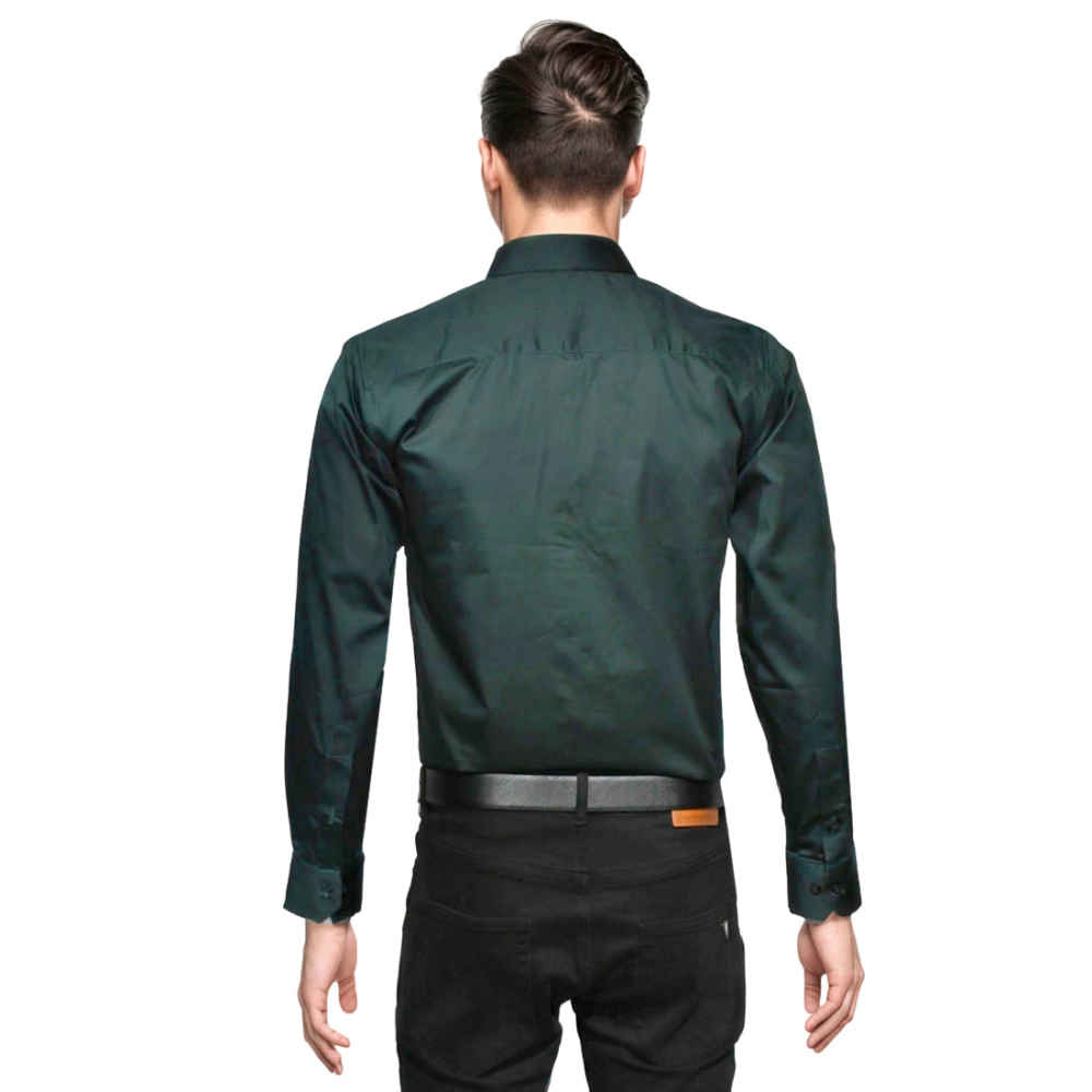 Balmain Green Premium Luxury Cotton Shirt-thumb-1