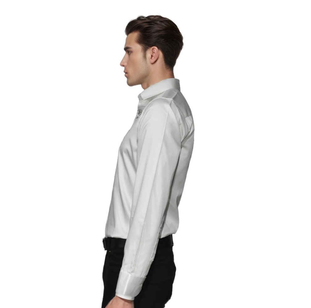 Balmain White Premium Luxury Cotton Shirt-2