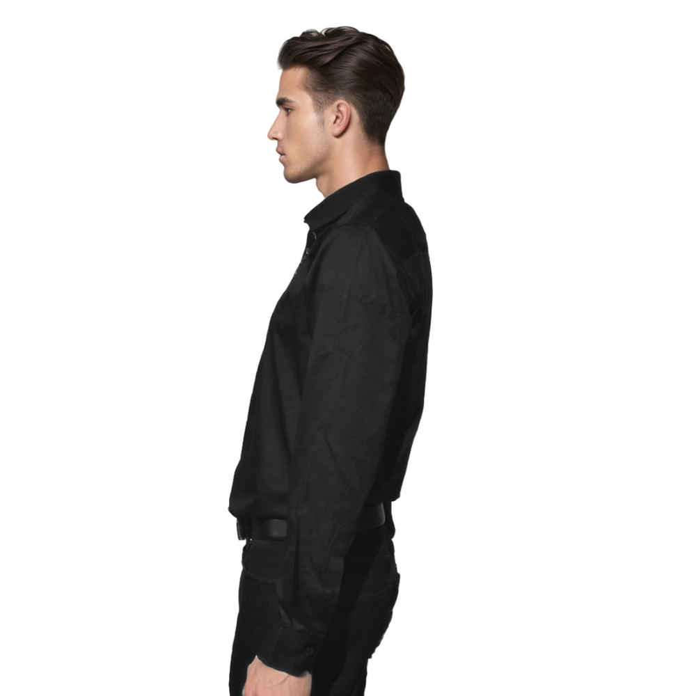 Balmain Black Premium Luxury Cotton Shirt-2
