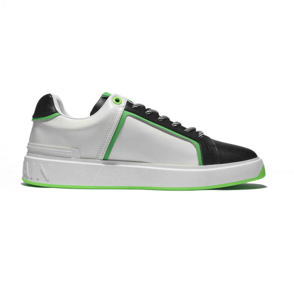 Balmain Black & White B-Court Premium Sneakers-thumb-1