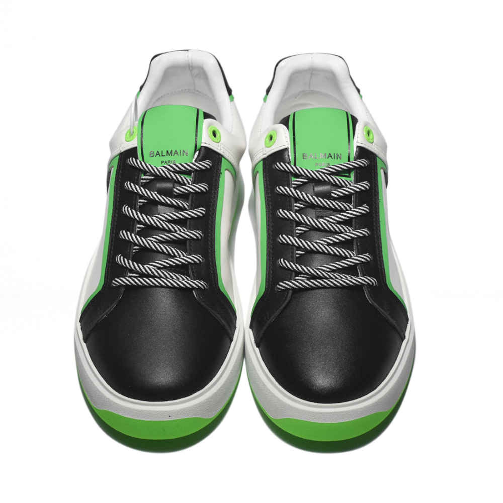 Balmain Black & White B-Court Premium Sneakers-thumb-3