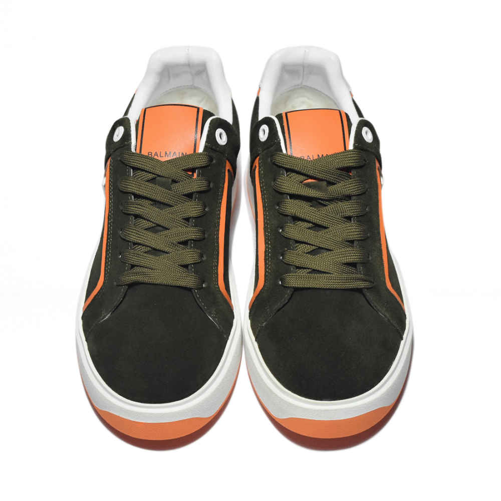 Balmain B-Court Kai Green Premium Sneakers-thumb-3