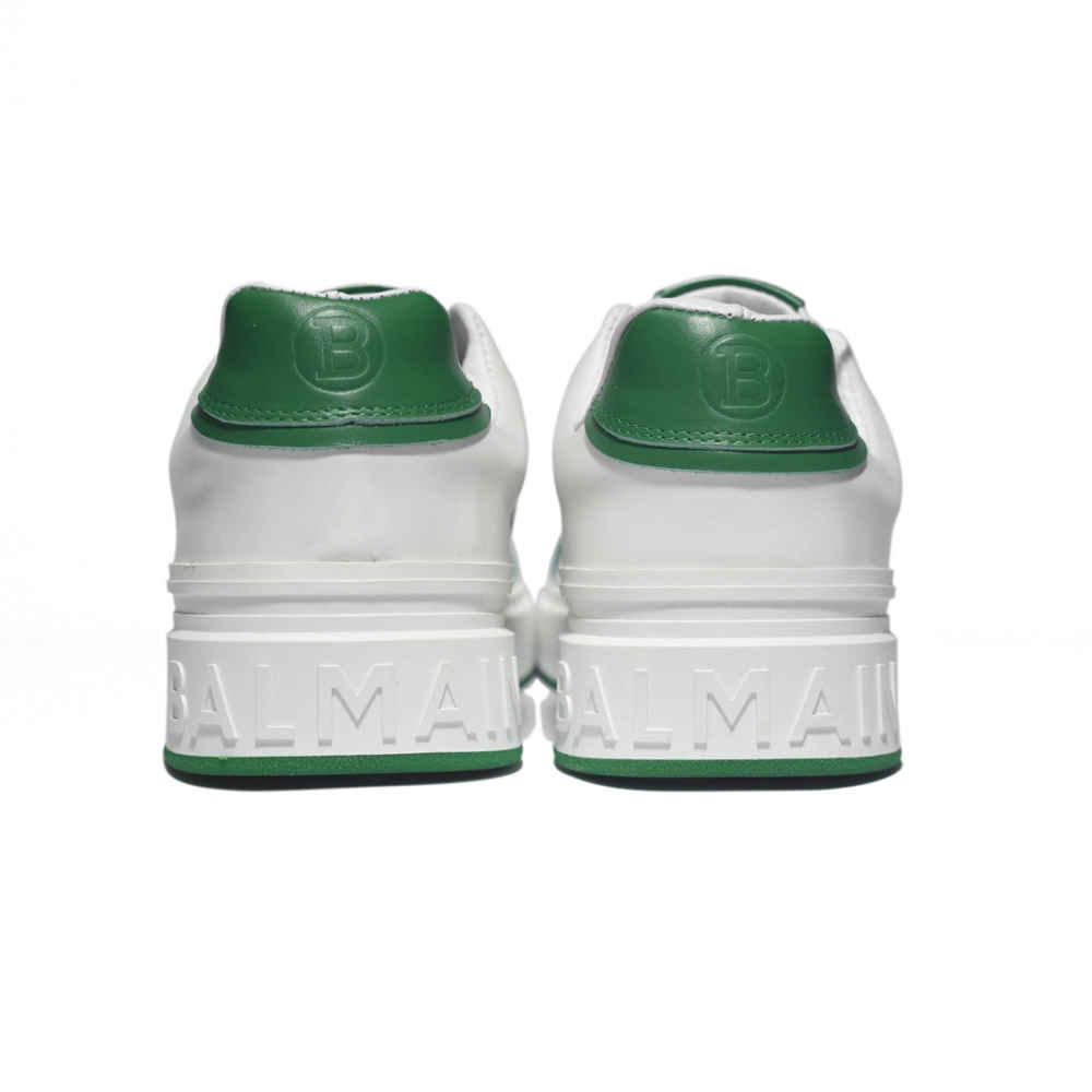 Balmain B-Court White & Green Premium Sneakers-4