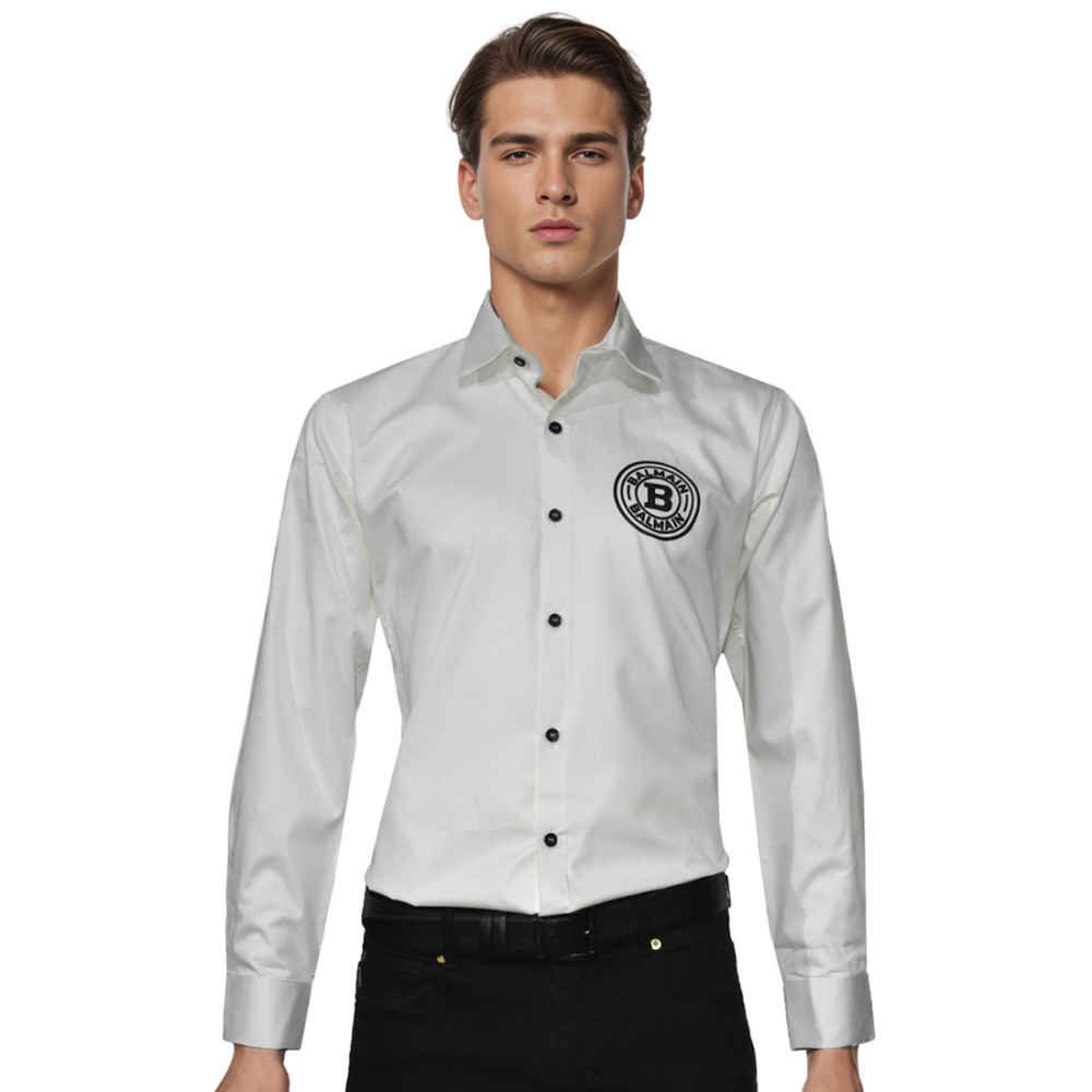 Balmain Paris White Premium Quality Shirt-thumb-0