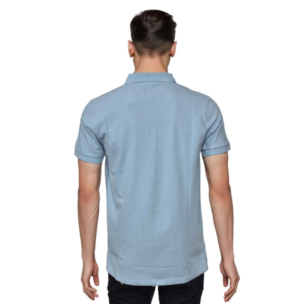 Emporio Armani Embroidered Patch Sky Blue T-shirt-thumb-1