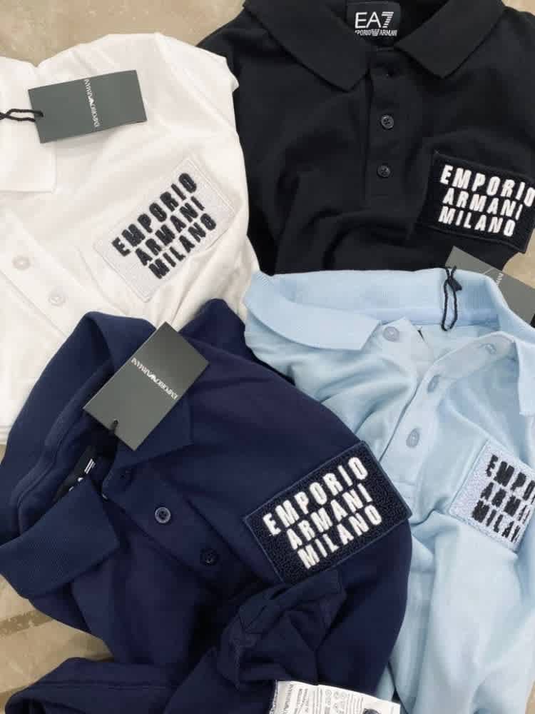 Emporio Armani Navy Blue Premium Quality T-shirt-2