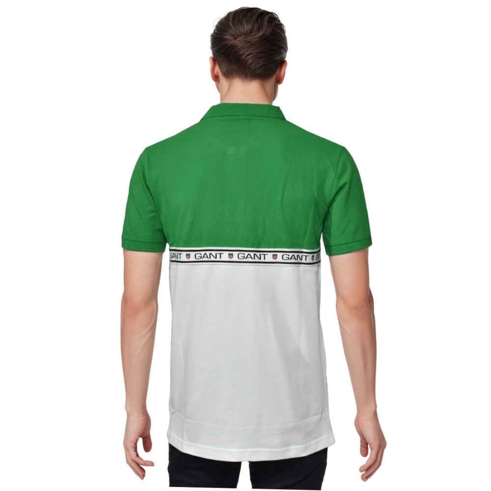 GANT Embroidery logo Green Premium Polo T-shirt-thumb-1