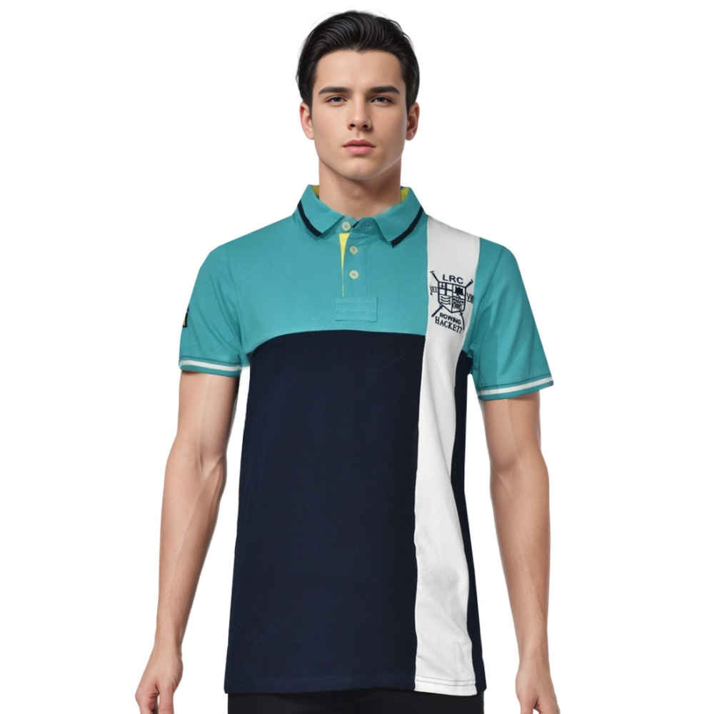 Hackett Sky Blue Premium Quality Polo T-shirt-thumb-0