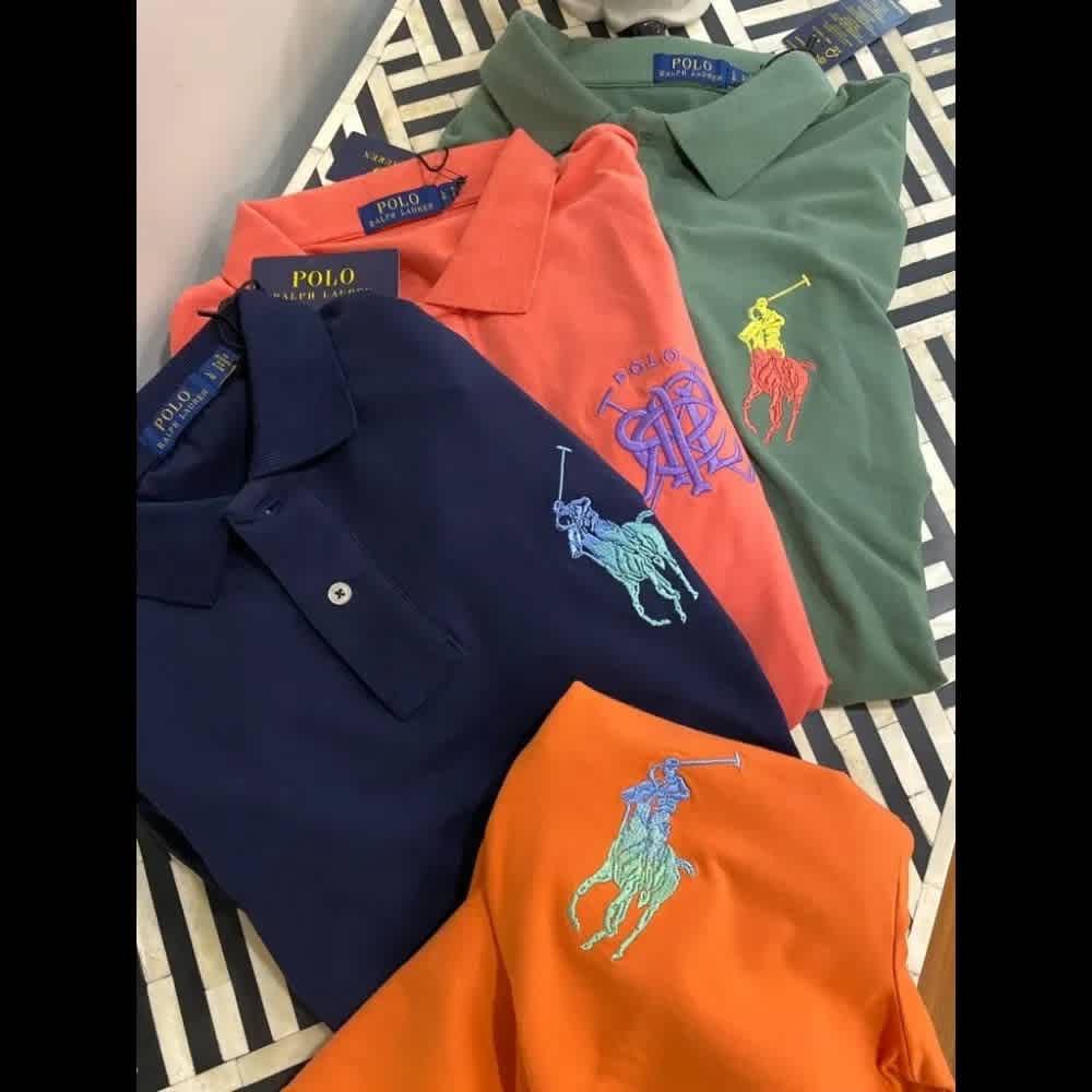 Ralph Lauren Green Premium Quality Polo Tees-1