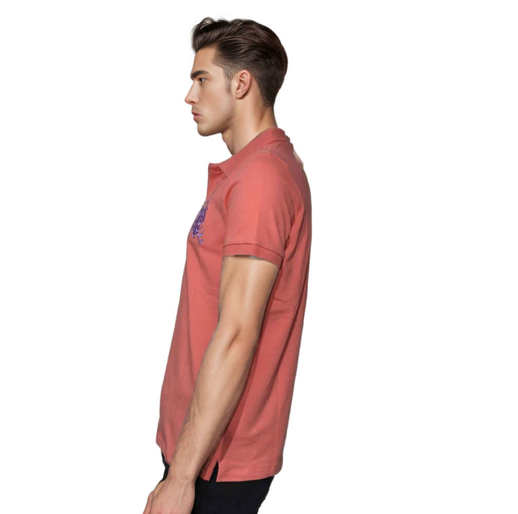 Pink Premium Quality Polo Cotton T-shirt-thumb-2