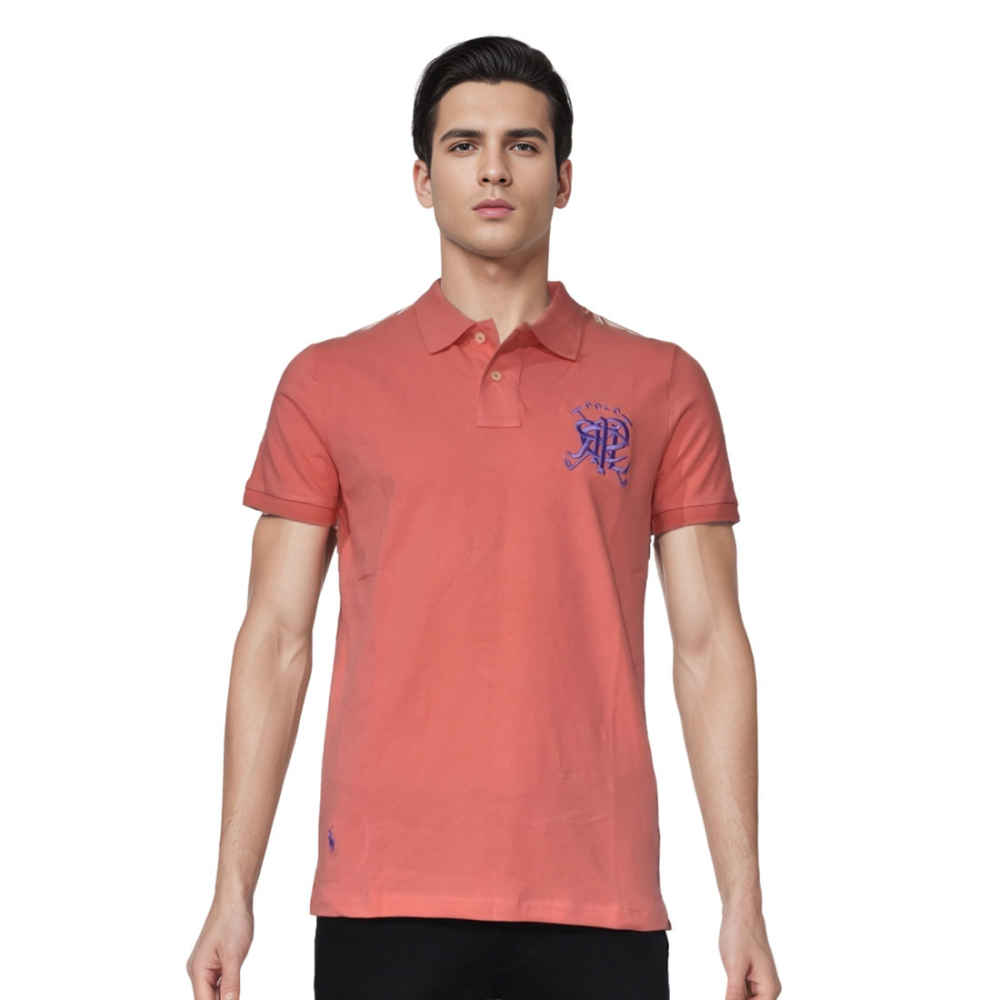Pink Premium Quality Polo Cotton T-shirt-thumb-0