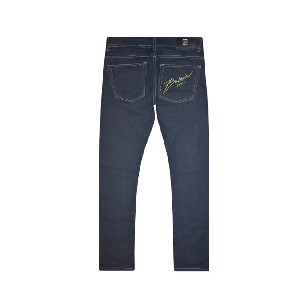 Balmain Blue Premium Quality Jeans-thumb-5