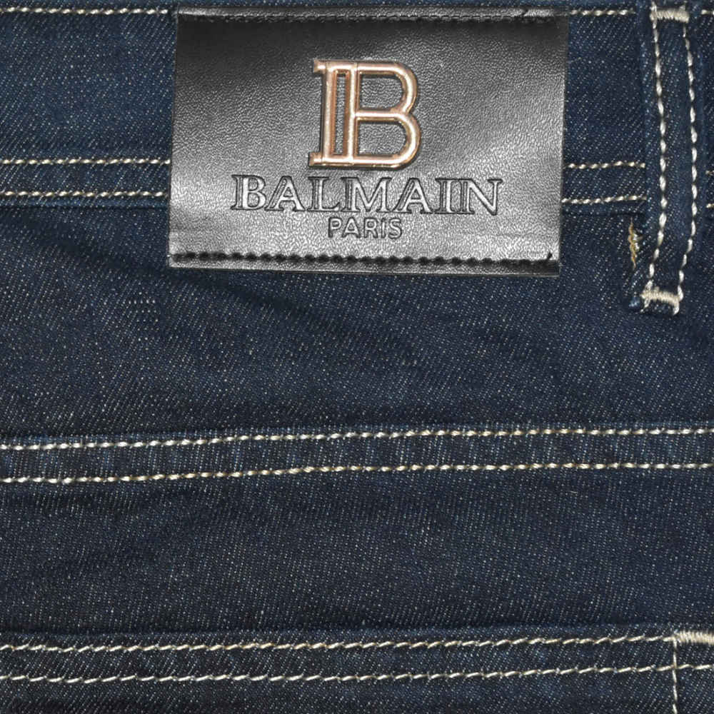 Balmain Blue Premium Quality Jeans-thumb-4