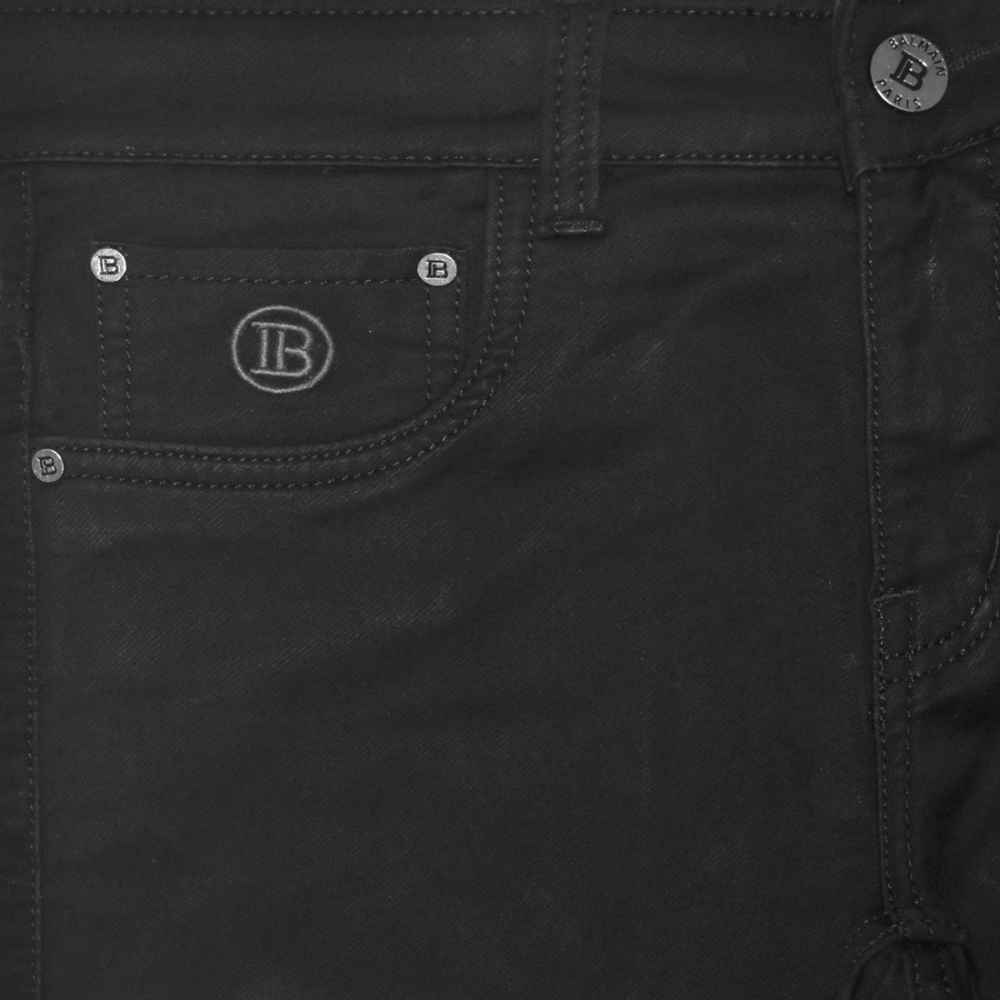 Balmain Black Premium Quality Jeans-thumb-2