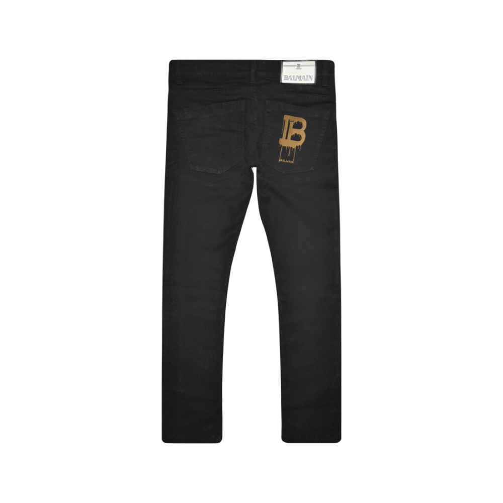 Balmain Black Premium Quality Jeans-5