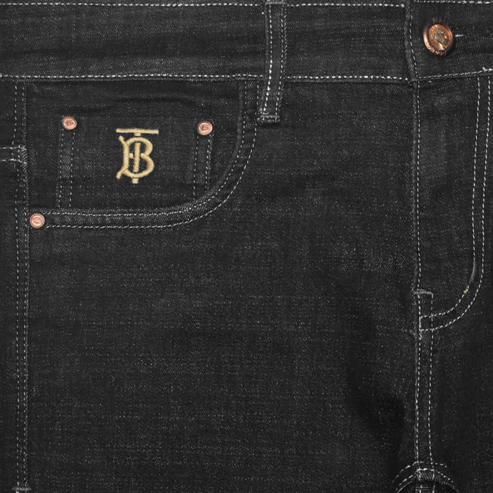 Burberry Black Premium Logo on Pocket Jeans-2