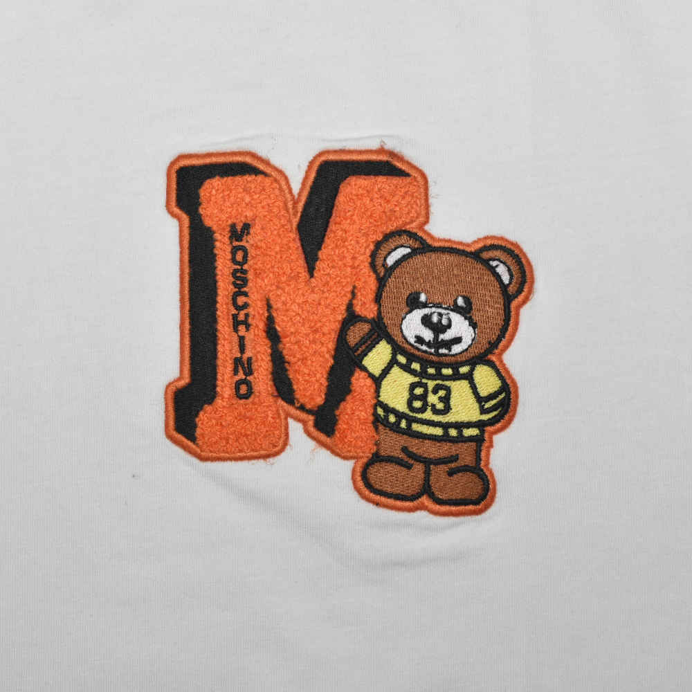 Moschino Teddy Print White Premium Quality T-shirt-3