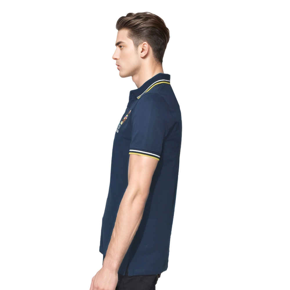 Blue Bear Embroidered Premium Polo T-shirt-thumb-2