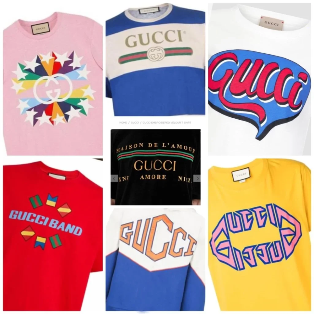 Gucci Blue Premium Quality Cotton T-shirt-1