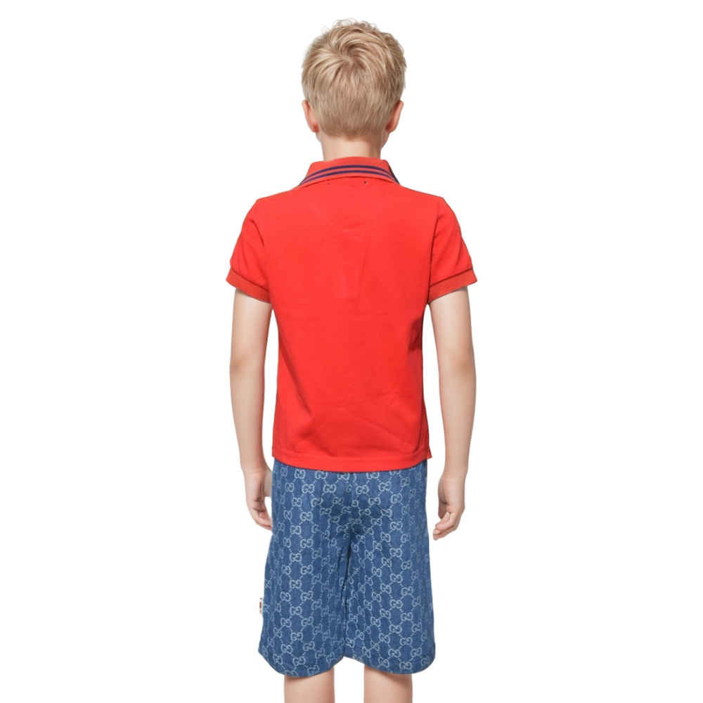 Gucci Monogram Red Premium Kids Co-ord Set-thumb-1