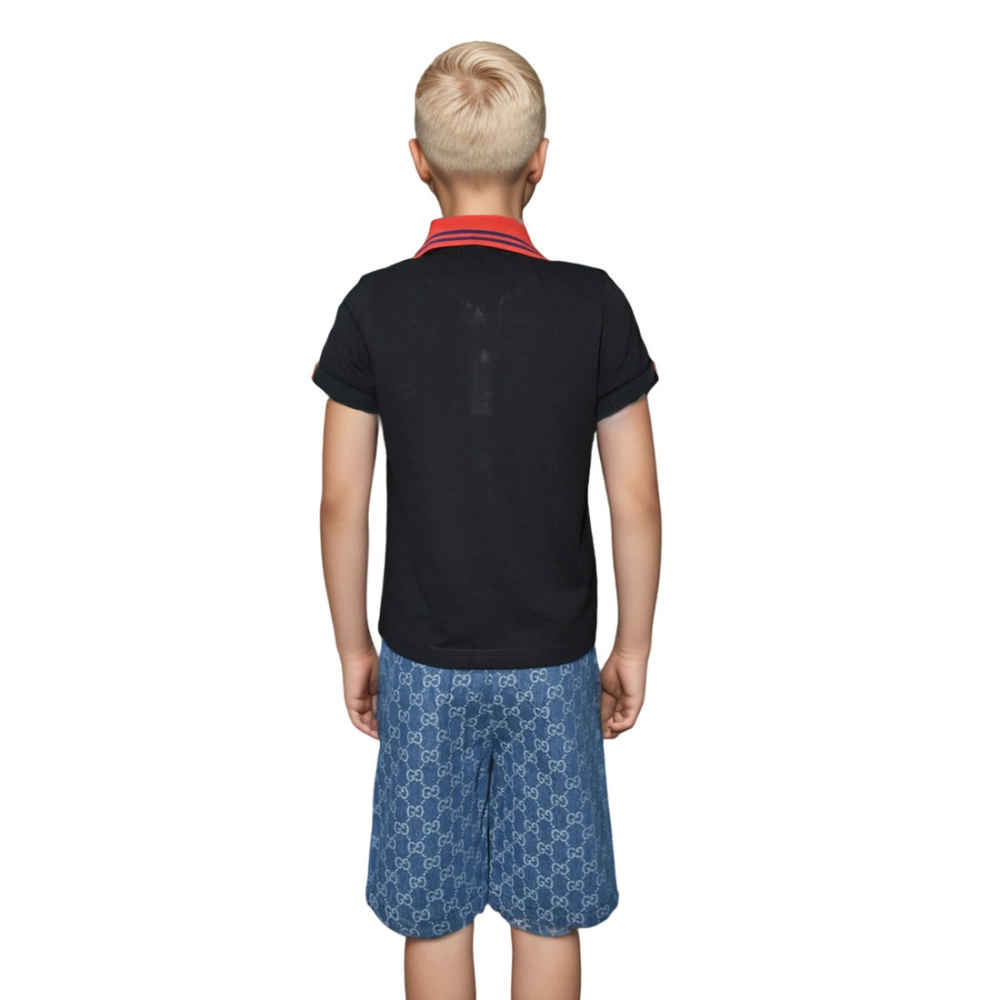 Gucci GG Print Black Premium Quality Kids Co-ord Set-1