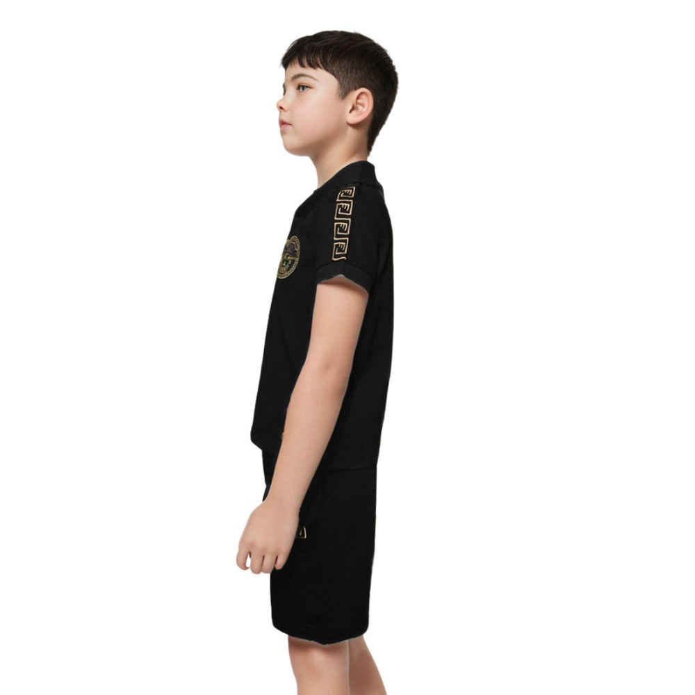 Versace Black Premium Quality Kids Co-ord Set-thumb-2