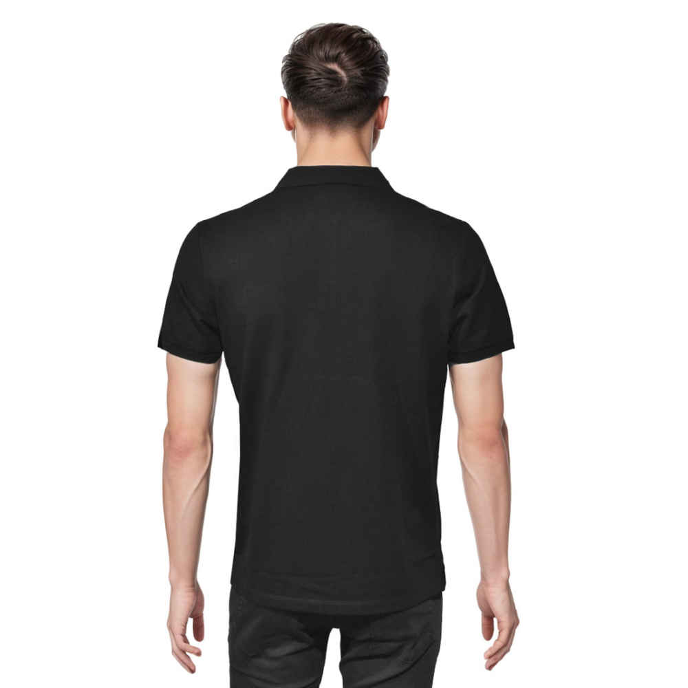 Hermes Paris logo Print Black Premium Polo T-shirt-1