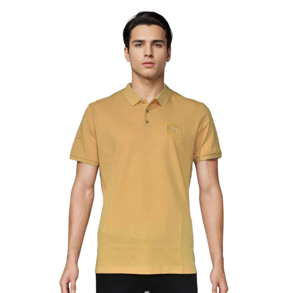 Hermes Paris Yellow Premium Luxury Polo T-shirt-thumb-0