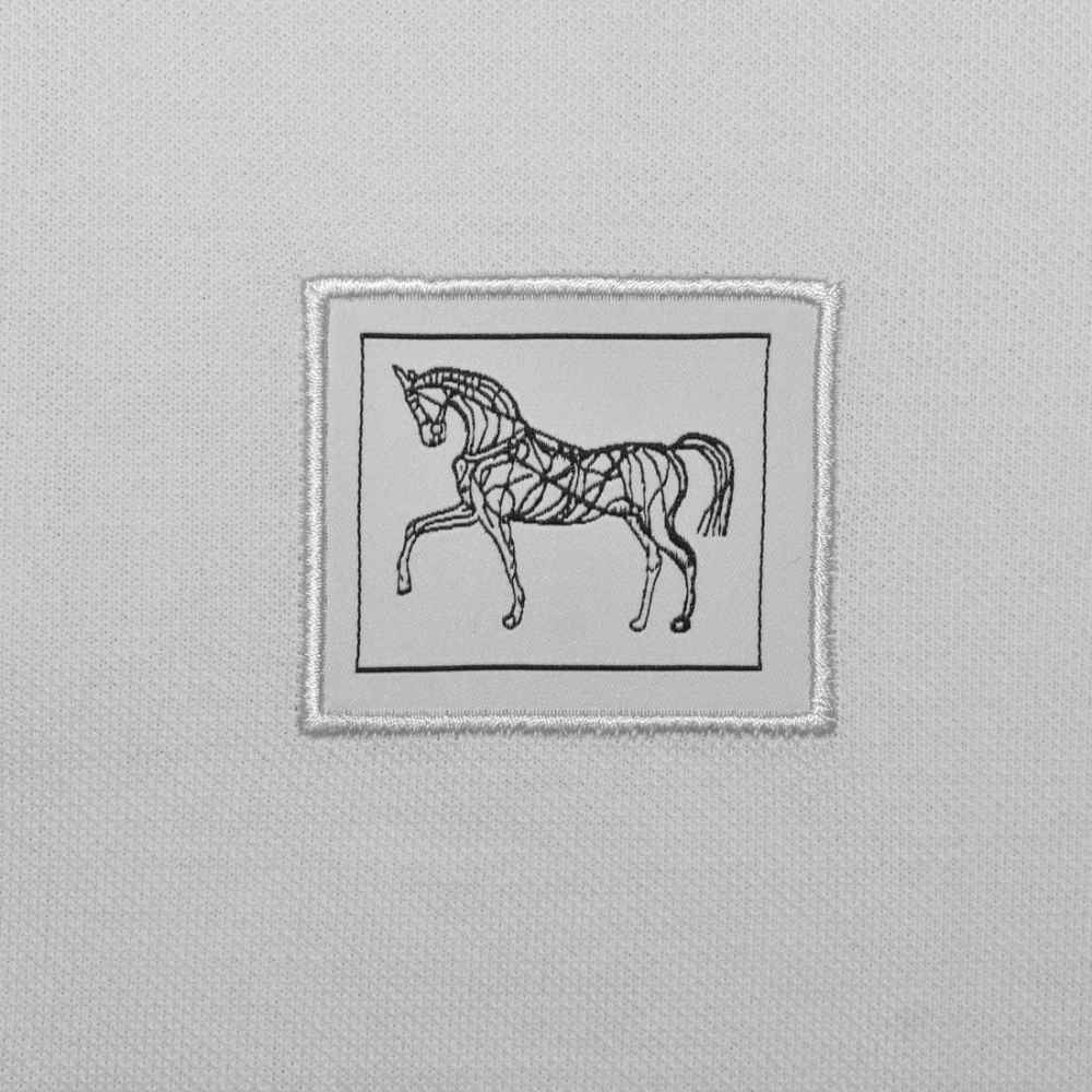 Hermes Paris White Premium Luxury Polo T-shirt-3