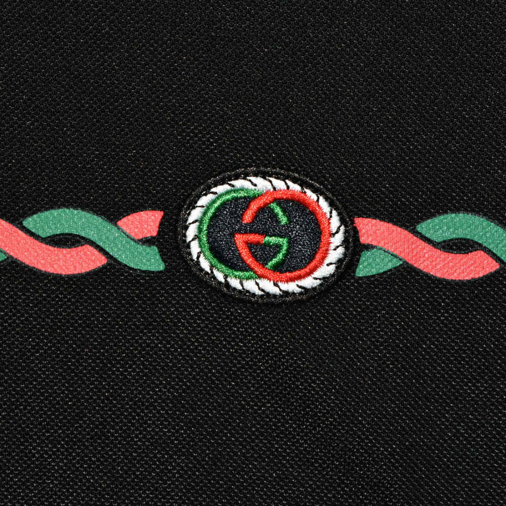 Gucci Black Premium Quality Polo T-shirt-3