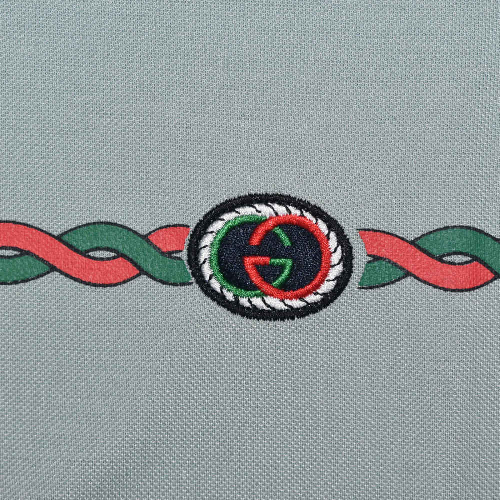 Gucci Light Green Premium Quality Polo T-shirt-3