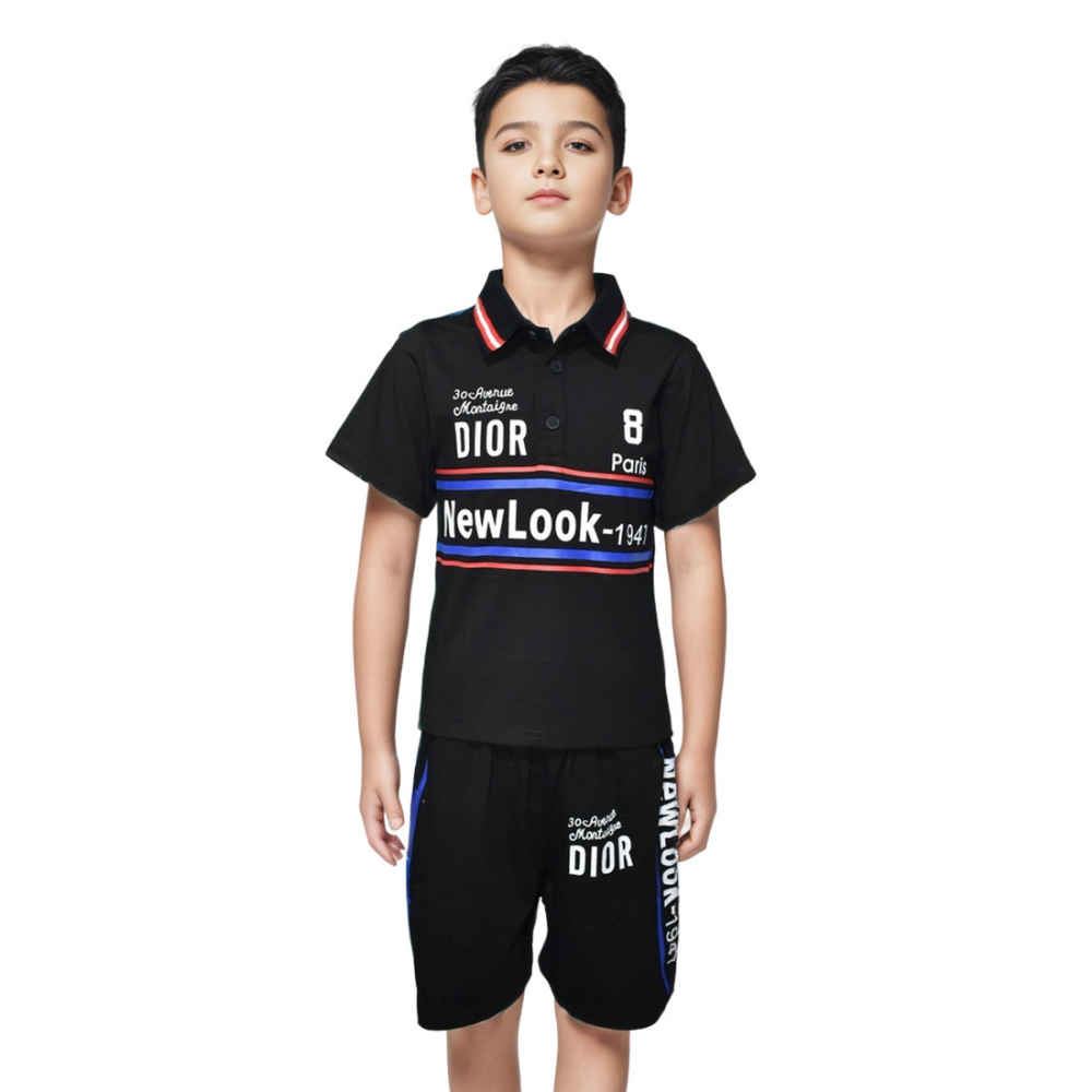 Dior Black Premium Quality Kids Co-ord Set-thumb-0