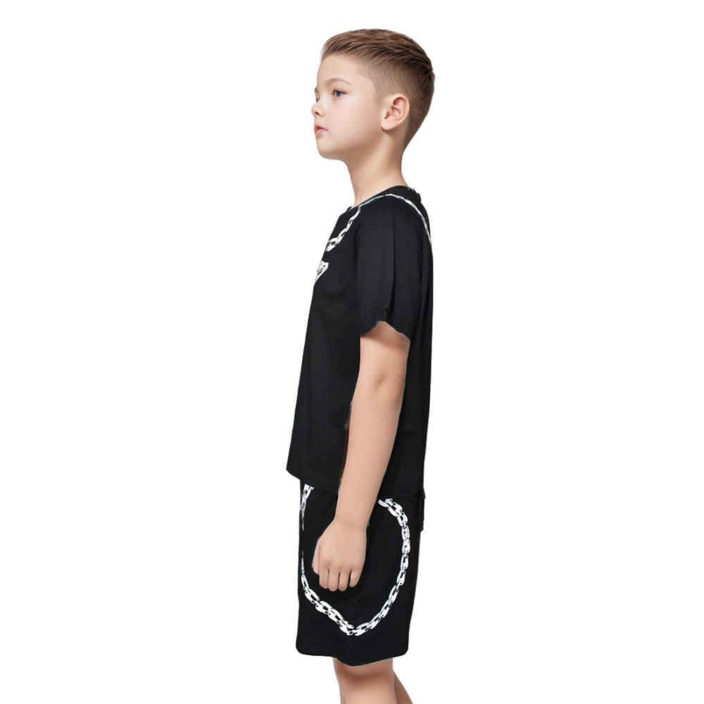 Prada Black Premium Quality Kids Co-ord Set-thumb-2