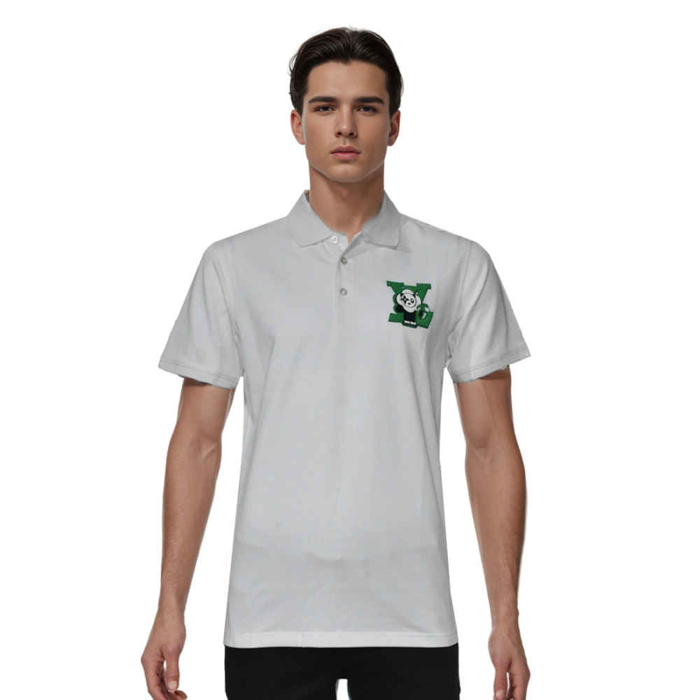 Louis Vuitton White Premium Polo T-shirt-thumb-0