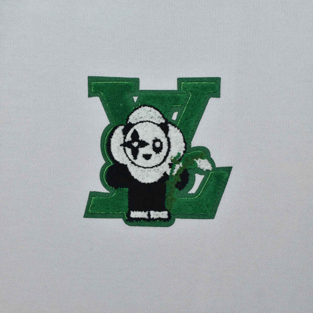 Louis Vuitton White Premium Polo T-shirt-thumb-3