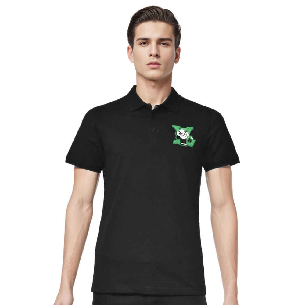 Louis Vuitton Black Premium Quality Polo Tees-thumb-0