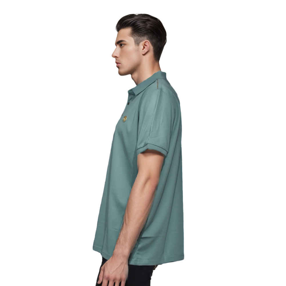 Burberry Green Premium Quality Polo T-shirt-2