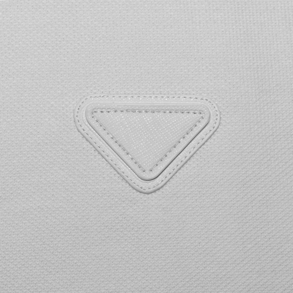 Prada White Premium Cotton Polo T-shirt-thumb-3