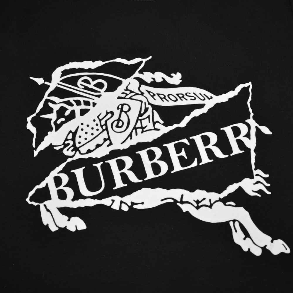 Burberry Logo Print Black Premium Quality Kids Co-ord Set-3