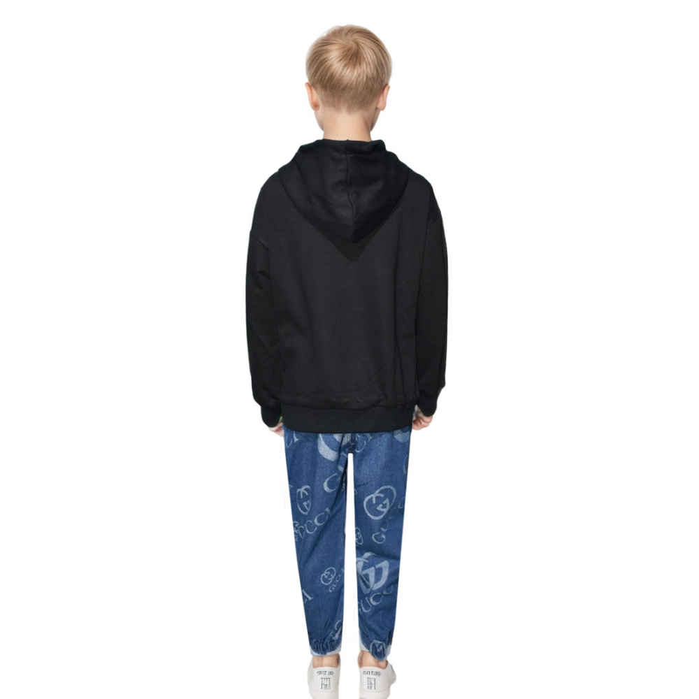 Gucci Printed Black Premium Kids Co-ord Set-thumb-1