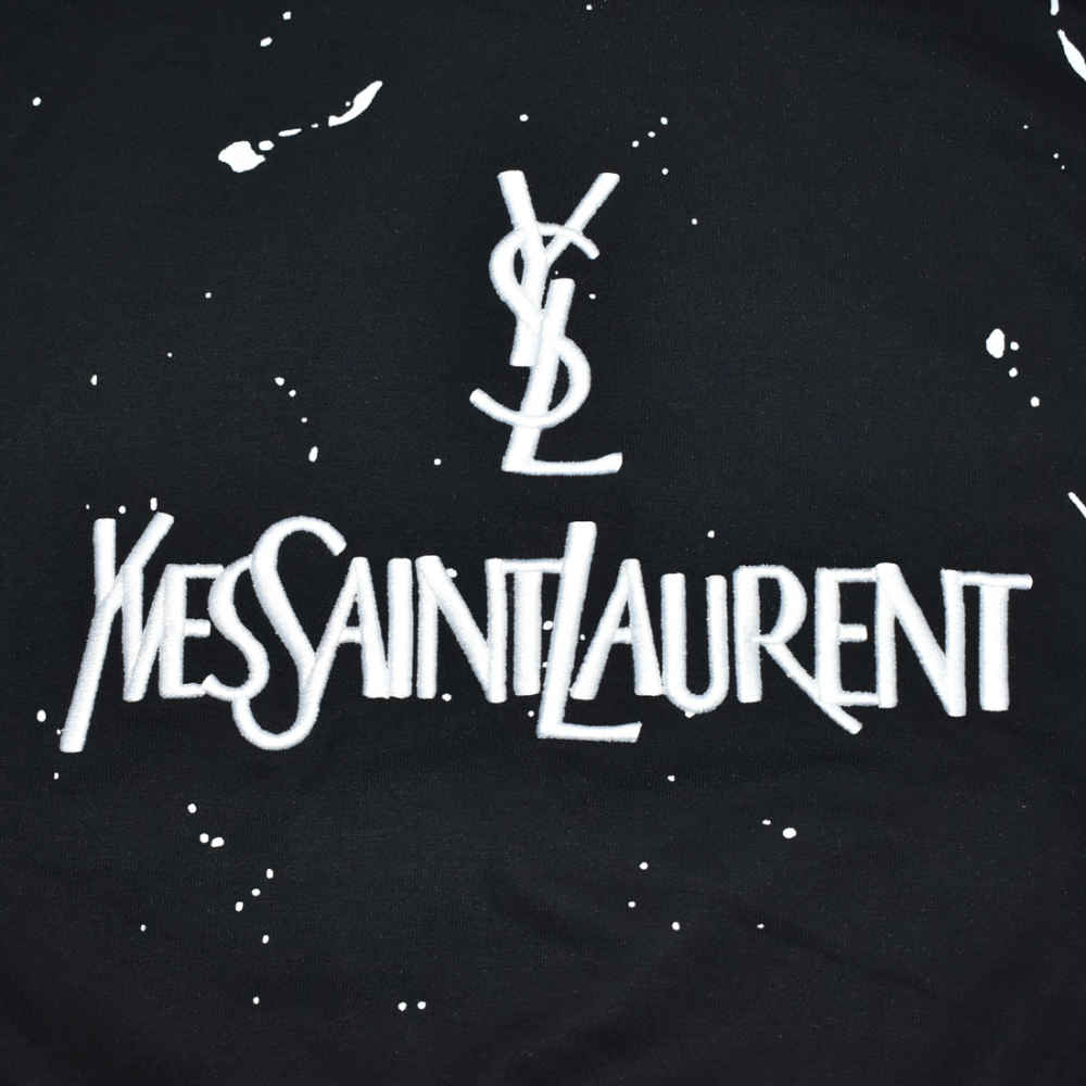 Saint Laurent logo Embroidery Black Premium Kids Co-ord Set-3