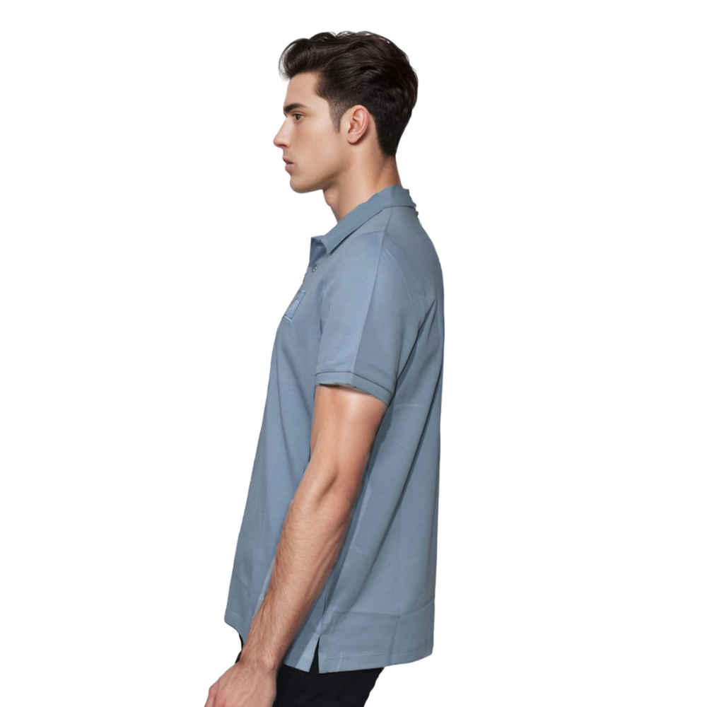 Hermes Paris Blue Premium Luxury Polo T-shirt-2