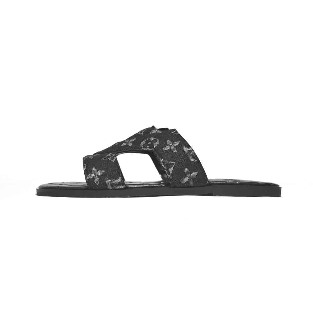 Louis Vuitton Oasis Mule Black Flip-Flops-thumb-1