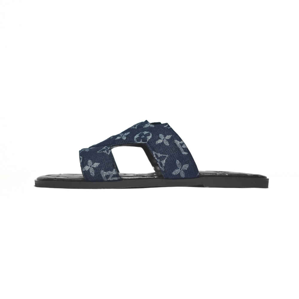 Louis Vuitton Oasis Mule Navy Blue Flip-flops-thumb-1