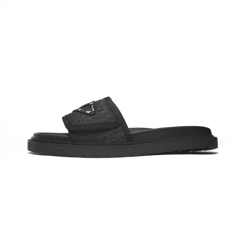 Dior Black Premium Luxury Men's Flip-flops-1