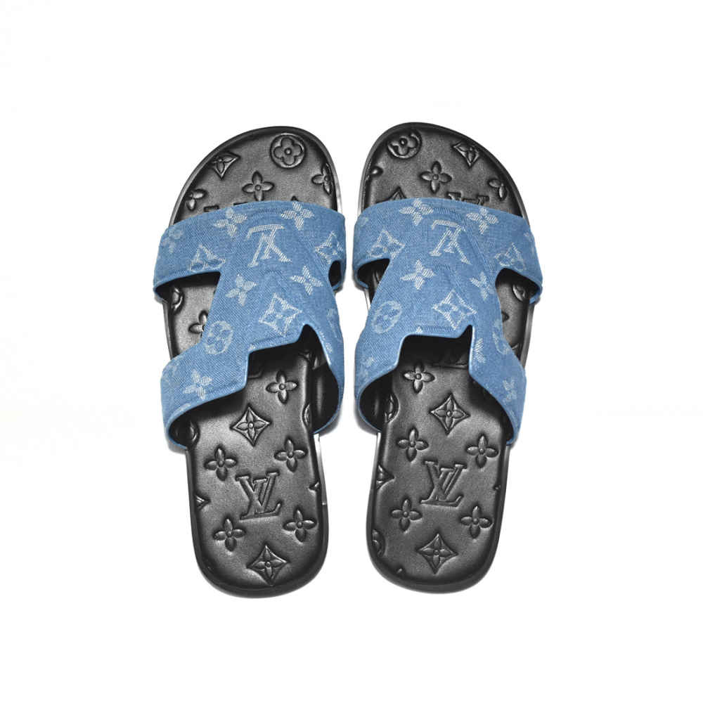 Louis Vuitton Sky Blue Premium Flip-flops-3