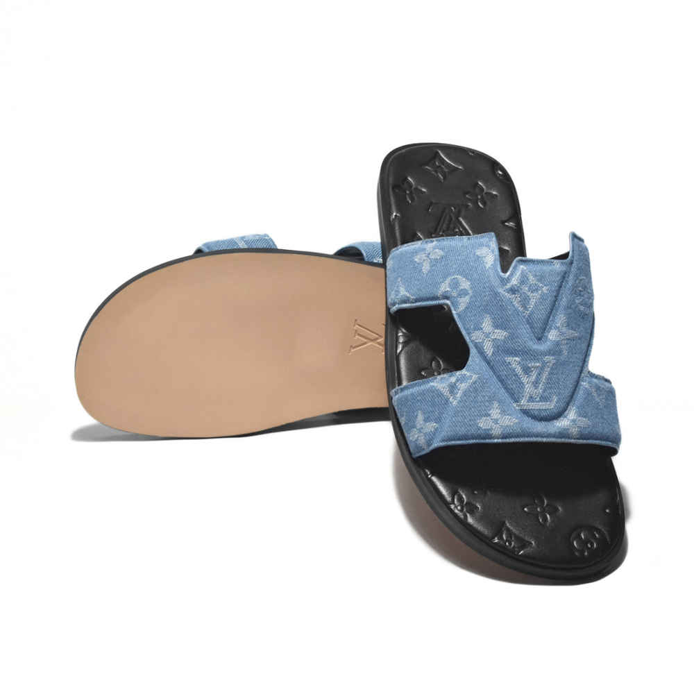 Louis Vuitton Sky Blue Premium Flip-flops-6